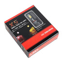 9006 2 PCS DC12-24V / 10.5W Car Double Colors Fog Lights with 24LEDs SMD-3030 & Constant Current, Box Packaging(White Light + Gold Light)