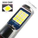 H3 2 PCS DC12-24V / 10.5W Car Double Colors Fog Lights with 24LEDs SMD-3030 & Constant Current, Box Packaging(White Light + Lime Light)
