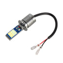 H3 2 PCS DC12-24V / 10.5W Car Double Colors Fog Lights with 24LEDs SMD-3030 & Constant Current, Box Packaging(White Light + Ice Blue Light)