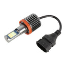 H11 2 PCS DC12-24V / 10.5W Car Double Colors Fog Lights with 24LEDs SMD-3030 & Constant Current, Box Packaging(White Light + Ice Blue Light)