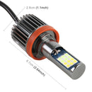 H11 2 PCS DC12-24V / 10.5W Car Double Colors Fog Lights with 24LEDs SMD-3030 & Constant Current, Box Packaging(White Light + Ice Blue Light)