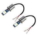 H3 2 PCS DC12-24V / 10.5W Car Fog Lights with 24LEDs SMD-3030 & Constant Current, Box Packaging(Ice Blue Light)
