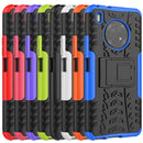 For Huawei Enjoy 20 Plus 5G / Y9a Tire Texture Shockproof TPU+PC Protective Case with Holder(Orange)