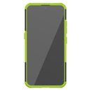For LG K22 Tire Texture Shockproof TPU+PC Protective Case with Holder(Green)