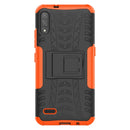 For LG K22 Tire Texture Shockproof TPU+PC Protective Case with Holder(Orange)