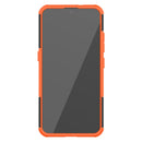 For LG K22 Tire Texture Shockproof TPU+PC Protective Case with Holder(Orange)