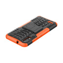For LG K22 Tire Texture Shockproof TPU+PC Protective Case with Holder(Orange)