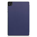 For Lenovo Tab M10 HD 2nd Gen TB-X306 Caster Pattern Horizontal Flip Tablet PC Protective Leather Case with Tri-fold Bracket & Sleep Function(Blue)