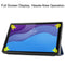 For Lenovo Tab M10 HD 2nd Gen TB-X306 Caster Pattern Horizontal Flip Tablet PC Protective Leather Case with Tri-fold Bracket & Sleep Function(Blue)