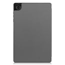 For Lenovo Tab M10 HD 2nd Gen TB-X306 Caster Pattern Horizontal Flip Tablet PC Protective Leather Case with Tri-fold Bracket & Sleep Function(Gray)