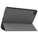 For Lenovo Tab M10 HD 2nd Gen TB-X306 Caster Pattern Horizontal Flip Tablet PC Protective Leather Case with Tri-fold Bracket & Sleep Function(Gray)