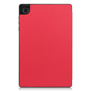 For Lenovo Tab M10 HD 2nd Gen TB-X306 Caster Pattern Horizontal Flip Tablet PC Protective Leather Case with Tri-fold Bracket & Sleep Function(Red)