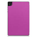 For Lenovo Tab M10 HD 2nd Gen TB-X306 Caster Pattern Horizontal Flip Tablet PC Protective Leather Case with Tri-fold Bracket & Sleep Function(Purple)