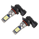 9005 2 PCS DC12-24V / 8.6W Car Double Colors Fog Lights with 24LEDs SMD-3030 & Constant Current, Bag Packaging(White Light + Lime Light)
