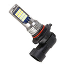 9005 2 PCS DC12-24V / 8.6W Car Double Colors Fog Lights with 24LEDs SMD-3030 & Constant Current, Bag Packaging(White Light + Ice Blue Light)