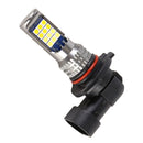 9005 2 PCS DC12-24V / 8.6W Car Double Colors Fog Lights with 24LEDs SMD-3030 & Constant Current, Bag Packaging(White Light + Gold Light)