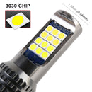 9006 2 PCS DC12-24V / 8.6W Car Double Colors Fog Lights with 24LEDs SMD-3030 & Constant Current, Bag Packaging(White Light + Lime Light)