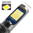 H11 / H8 2 PCS DC12-24V / 8.6W Car Double Colors Fog Lights with 24LEDs SMD-3030 & Constant Current, Bag Packaging(White Light + Gold Light)