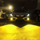9005 2 PCS DC12-24V / 8.6W Car Fog Lights with 24LEDs SMD-3030 & Constant Current, Bag Packagin(Gold Light)