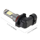 9006 2 PCS DC12-24V / 8.6W Car Fog Lights with 24LEDs SMD-3030 & Constant Current, Bag Packagin(White Light)