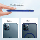 For iPhone 12 mini Straight Side Laser Plating Full Coverage Clear TPU Shockproof Magsafe Case (Graphite Black)