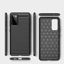 For Samsung Galaxy S20 FE Brushed Texture Carbon Fiber TPU Case(Black)