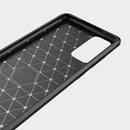For Samsung Galaxy S20 FE Brushed Texture Carbon Fiber TPU Case(Black)