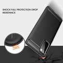 For Samsung Galaxy S20 FE Brushed Texture Carbon Fiber TPU Case(Black)