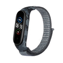 For Xiaomi Mi Band 6 / 5 / 4 / 3 Nylon Loop Camouflage Integrated Watch Band(Grey)