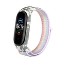 For Xiaomi Mi Band 6 / 5 / 4 / 3 Nylon Loop Camouflage Integrated Watch Band(Colorful)