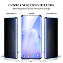 For Samsung Galaxy S20 Ultra Four-corner Shockproof Anti-peeping Magnetic Metal Frame Double-sided Tempered Glass Case(Blue)