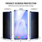 For Samsung Galaxy S20 Ultra Four-corner Shockproof Anti-peeping Magnetic Metal Frame Double-sided Tempered Glass Case(Blue)