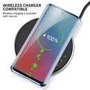 For Samsung Galaxy S20 Ultra Four-corner Shockproof Anti-peeping Magnetic Metal Frame Double-sided Tempered Glass Case(Blue)