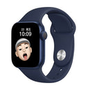 T500+ 1.75 inch IPS Screen IP67 Waterproof Smart Watch, Support Sleep Monitor / Heart Rate Monitor / Bluetooth Call, Style:Sport Button Strap(Blue)