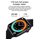 T500+ 1.75 inch IPS Screen IP67 Waterproof Smart Watch, Support Sleep Monitor / Heart Rate Monitor / Bluetooth Call, Style:Sport Button Strap(White)