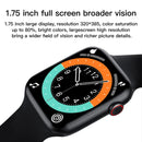 X16 1.75 inch IPS Screen IP67 Waterproof Smart Watch, Support Sleep Monitor / Heart Rate Monitor / Bluetooth Call, Style:Sport Button Strap(Red)