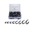 45 PCS Car Rubber Cushion Pipe Clamps 304 Stainless Steel Clamps