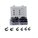 42 PCS Car Rubber Cushion Pipe Clamps 304 Stainless Steel Clamps