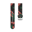 20mm For Amazfit Pop Camouflage Silicone Watch Band with Silver Buckle(1)