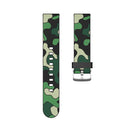 20mm For Amazfit Pop Camouflage Silicone Watch Band with Silver Buckle(4)
