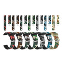 20mm For Amazfit Pop Camouflage Silicone Watch Band with Silver Buckle(7)