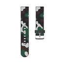 22mm For Amazfit Smart Sport Watch / Smart Sport Watch 2 / Smart Sport Watch 3 / Smart Sport Watch 2S Camouflage Silicone Watch Band with Silver Buckle(3)