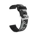 22mm For Amazfit Smart Sport Watch / Smart Sport Watch 2 / Smart Sport Watch 3 / Smart Sport Watch 2S Camouflage Silicone Watch Band with Silver Buckle(5)