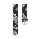 22mm For Amazfit Smart Sport Watch / Smart Sport Watch 2 / Smart Sport Watch 3 / Smart Sport Watch 2S Camouflage Silicone Watch Band with Silver Buckle(5)