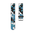 22mm For Amazfit Smart Sport Watch / Smart Sport Watch 2 / Smart Sport Watch 3 / Smart Sport Watch 2S Camouflage Silicone Watch Band with Silver Buckle(6)