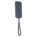 Magsafe Case Leather Sleeve Case with Lanyard & Card Slot & Time View Window For iPhone 12 Pro Max(Navy Blue)