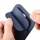 Magsafe Case Leather Sleeve Case with Lanyard & Card Slot & Time View Window For iPhone 12 Pro Max(Navy Blue)