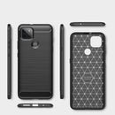 For Motorola Moto G9 Power Brushed Texture Carbon Fiber TPU Case(Black)