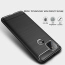 For Motorola Moto G9 Power Brushed Texture Carbon Fiber TPU Case(Black)