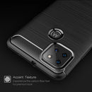 For Motorola Moto G9 Power Brushed Texture Carbon Fiber TPU Case(Black)